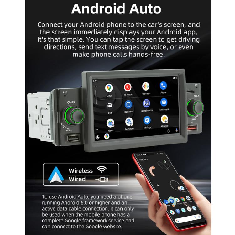 5 inch Bluetooth AUX Mobile Phone Interconnection USB Interface Car MP5(151W) - Car MP3 & MP4 & MP5 by buy2fix | Online Shopping UK | buy2fix