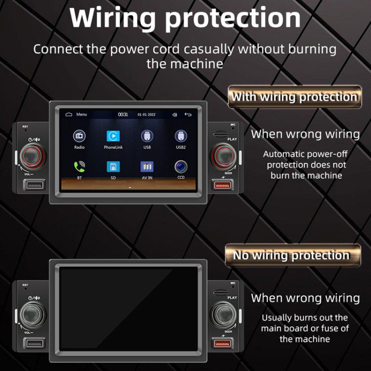 5 inch Bluetooth AUX Mobile Phone Interconnection USB Interface Car MP5(151W) - Car MP3 & MP4 & MP5 by buy2fix | Online Shopping UK | buy2fix