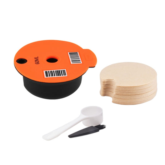 ICafilas YB01 Reusable Coffee Filter, Color: Orange+50 Filter Paper(60ml) - Coffee Machine Parts by iCafilas | Online Shopping UK | buy2fix