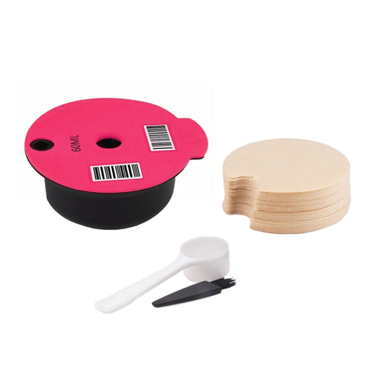 ICafilas YB01 Reusable Coffee Filter, Color: Pink+50 Filter Paper(60ml) - Coffee Machine Parts by iCafilas | Online Shopping UK | buy2fix