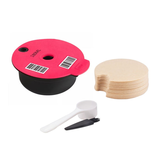 ICafilas YB01 Reusable Coffee Filter, Color: Pink+50 Filter Paper(180ml) - Coffee Machine Parts by iCafilas | Online Shopping UK | buy2fix