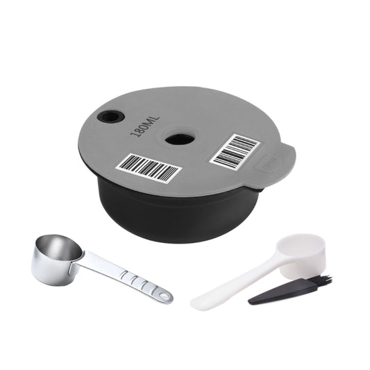 ICafilas YB01 Reusable Coffee Filter, Color: Gray+HLB18 Stainless Steel Spoon(180ml) - Coffee Machine Parts by iCafilas | Online Shopping UK | buy2fix