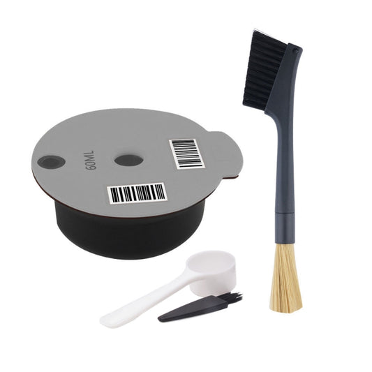 ICafilas YB01 Reusable Coffee Filter, Color: Gray+Double Head Brush(60ml) - Coffee Machine Parts by iCafilas | Online Shopping UK | buy2fix