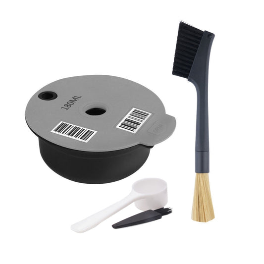 ICafilas YB01 Reusable Coffee Filter, Color: Gray+Double Head Brush(180ml) - Coffee Machine Parts by iCafilas | Online Shopping UK | buy2fix