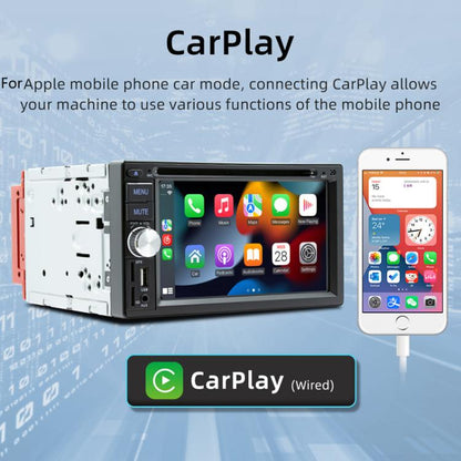 6.2 inch Bluetooth AUX Mobile Phone Interconnection USB Interface Car DVD(S4800) - Car MP3 & MP4 & MP5 by buy2fix | Online Shopping UK | buy2fix