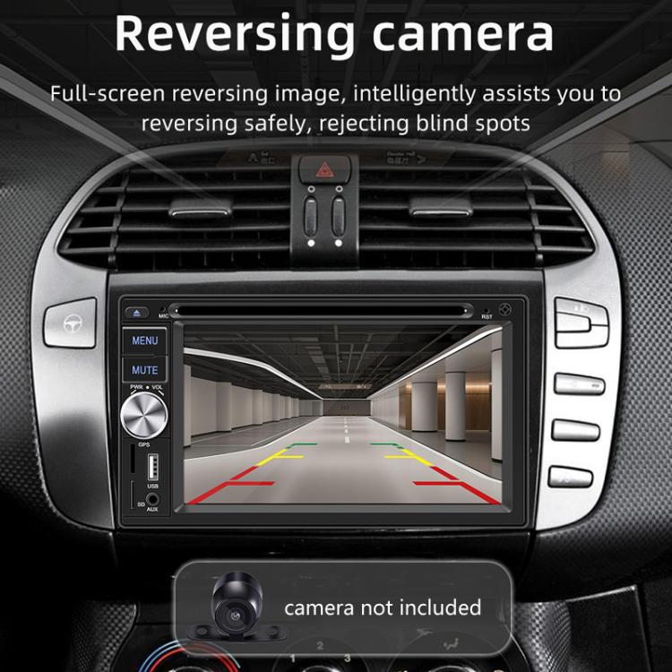 6.2 inch Bluetooth AUX Mobile Phone Interconnection USB Interface Car DVD(S4800) - Car MP3 & MP4 & MP5 by buy2fix | Online Shopping UK | buy2fix