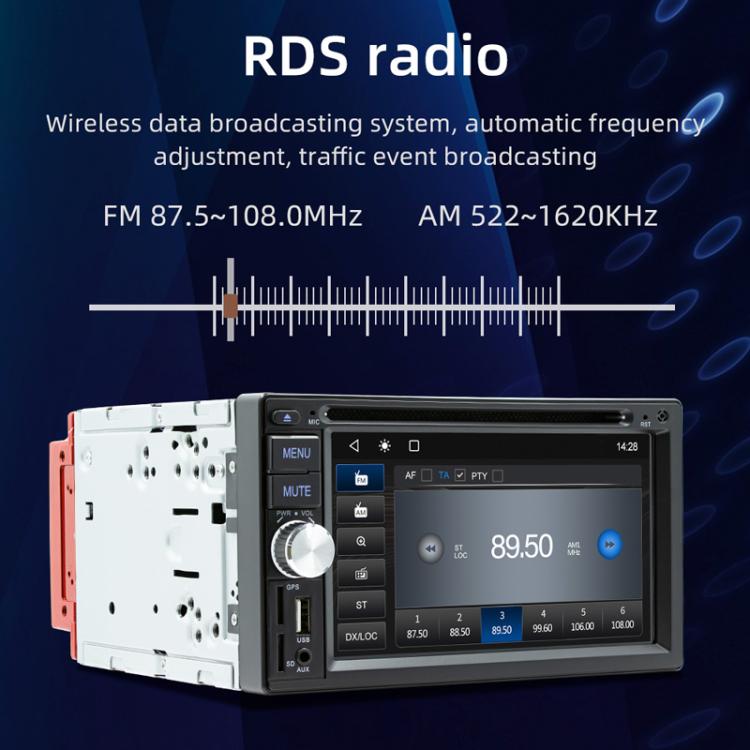 6.2 inch Bluetooth AUX Mobile Phone Interconnection USB Interface Car DVD(S4800) - Car MP3 & MP4 & MP5 by buy2fix | Online Shopping UK | buy2fix