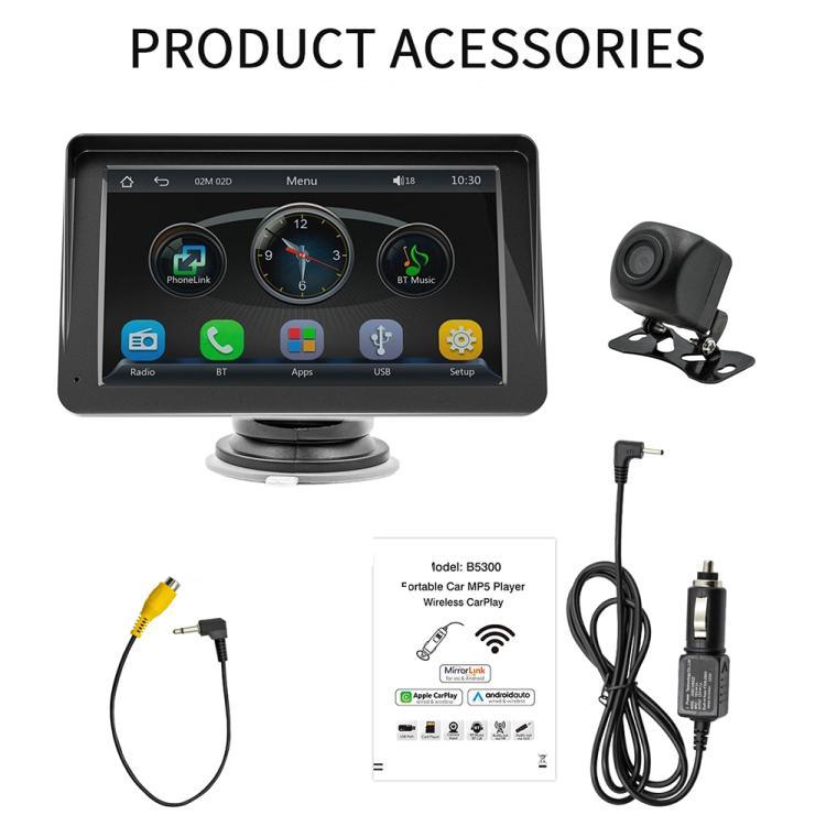 7 inch AHD Wireless CarPlay Car MP5 Player, Support Mobile Phone Interconnection(With Camera) - Car MP3 & MP4 & MP5 by buy2fix | Online Shopping UK | buy2fix