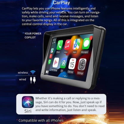 7 inch AHD Wireless CarPlay Car MP5 Player, Support Mobile Phone Interconnection(With Camera) - Car MP3 & MP4 & MP5 by buy2fix | Online Shopping UK | buy2fix
