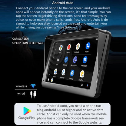 7 inch AHD Wireless CarPlay Car MP5 Player, Support Mobile Phone Interconnection(With Camera) - Car MP3 & MP4 & MP5 by buy2fix | Online Shopping UK | buy2fix