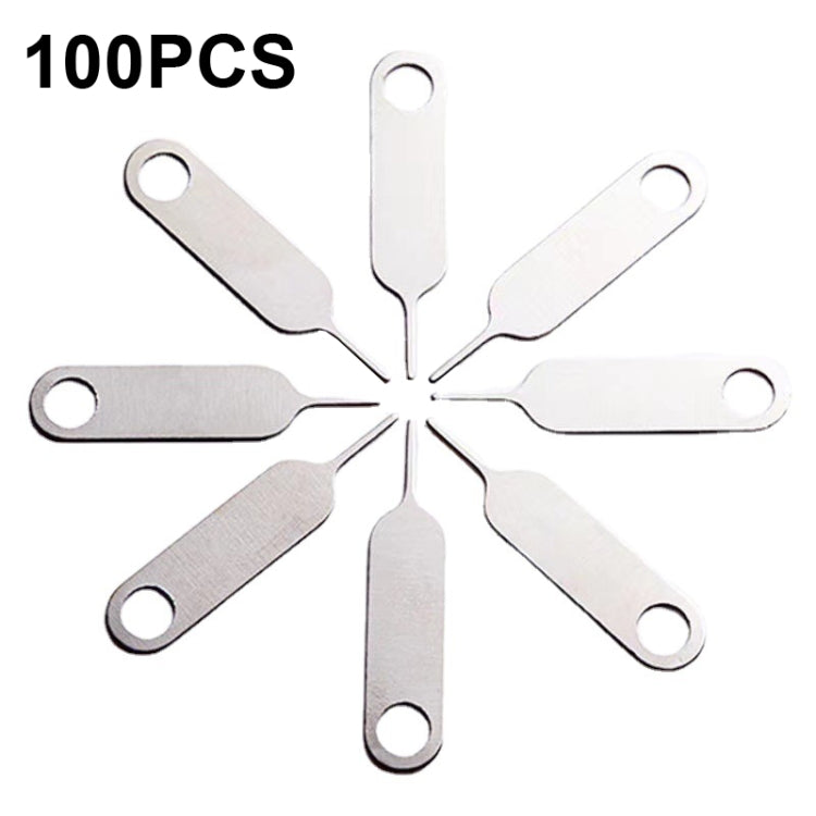 100 PCS Universal Thickened and Hardened Steel Phone Card Removal Pin(Style 2) - SIM Card Tool by buy2fix | Online Shopping UK | buy2fix