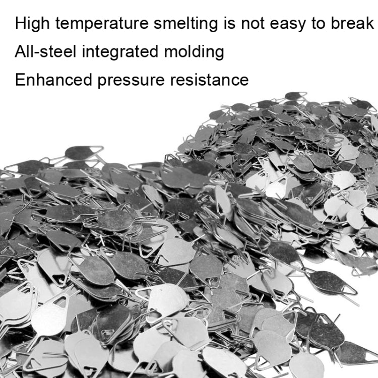 100 PCS Universal Thickened and Hardened Steel Phone Card Removal Pin(Style 1) - SIM Card Tool by buy2fix | Online Shopping UK | buy2fix