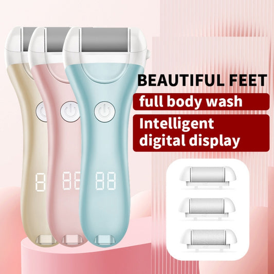 Electric Foot Grinder Digital Display USB Pedicure Peeling(Gold) by buy2fix