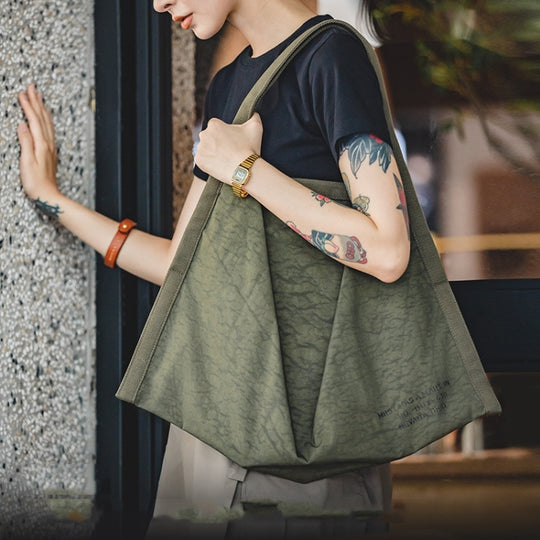 Maden YS2202809 Leisure Nylon Cloth Large Capacity Waterproof Handbag(Army Green)