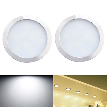 2 PCS 2W DC12V 18LED Cabinet Lights Showcase Lights,Spec: DuPont Terminal- Bottom Outlet(White Light 6400K) by buy2fix