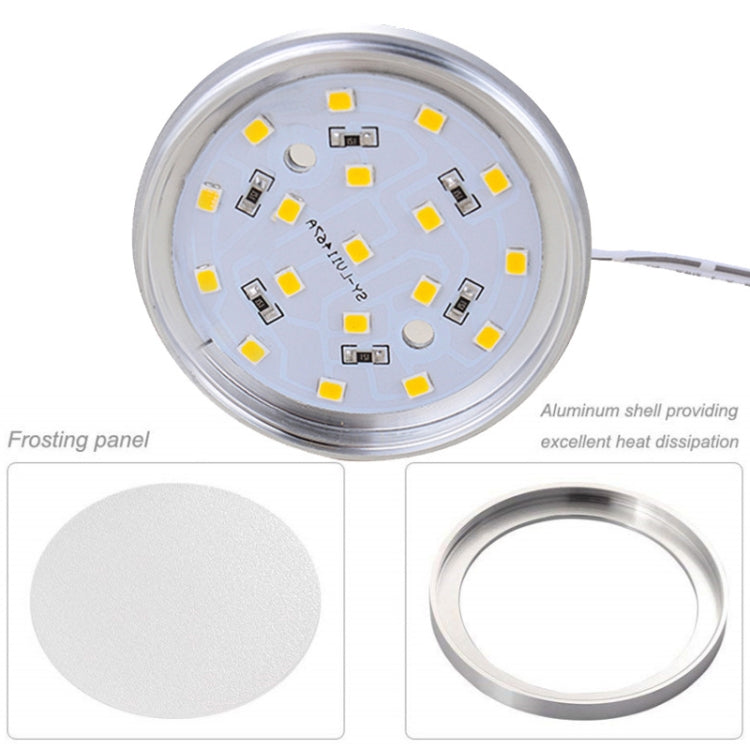 2 PCS 2W DC12V 18LED Cabinet Lights Showcase Lights,Spec: DuPont Terminal- Bottom Outlet(White Light 6400K) by buy2fix