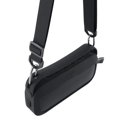 For Bose SoundLink Flex Bluetooth Speaker Silicone Protective Case Cover With Shoulder Strap(Blue) - Protective Case by buy2fix | Online Shopping UK | buy2fix