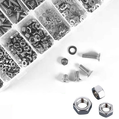 940 PCS/Set M2/M3/M4/M5 Flat Head Hexagon Socket Screws Gasket Ring Set by buy2fix