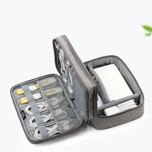 Baona Multifunctional Earphone Data Cable Digital Storage Bag, Spec: Single-layer (Black) by Baona