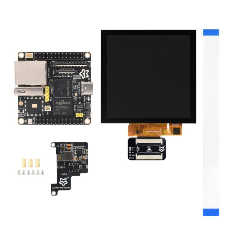 Luckfox Pico Ultra B RV1106G2 0.5TOPS Micro Linux Development Board Integrated Processor without Wi-Fi/With PoE, Specification: 720x720 Touch Screen - Arduino Nucleo Accessories by Luckfox | Online Shopping UK | buy2fix