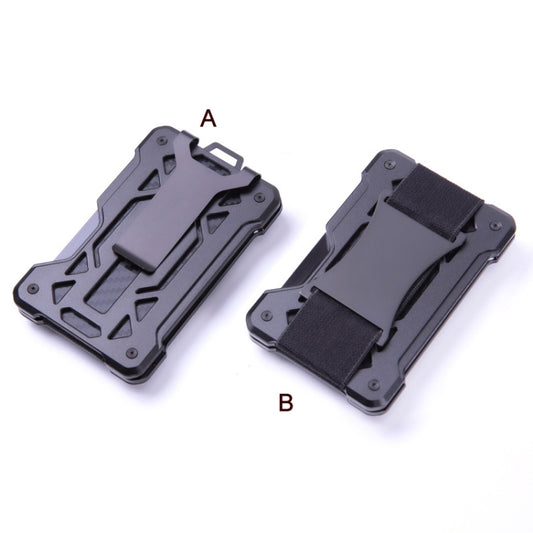 For AirTag Tracker Card Holder Metal Anti-Theft RFID Wallet(B Model Gray) - Wallet Series by buy2fix | Online Shopping UK | buy2fix