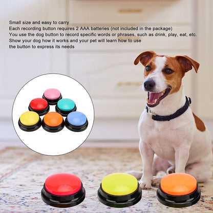 Pet Communication Button Dog Vocal Box Recording Vocalizer, Style: Recording Model(Green) - Training Aids by buy2fix | Online Shopping UK | buy2fix