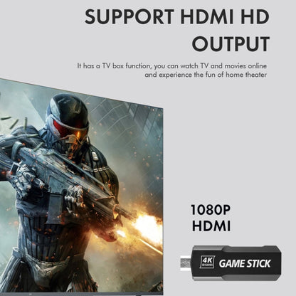 GD10 2.4G Wireless 4K HD TV Game Console PSP Game Box 64G Built-in 30,000 Games by buy2fix