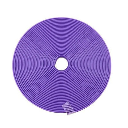Car Wheel General TPE Protection Ring Bumper Wheel Decoration Modification Supplies(Purple) by buy2fix