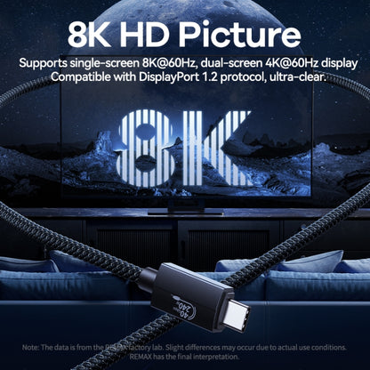 Remax RC-C039 Dual USB-C / Type-C Compatible with USB4.0 240W Fast Charging Data Cable, Length:1m by REMAX