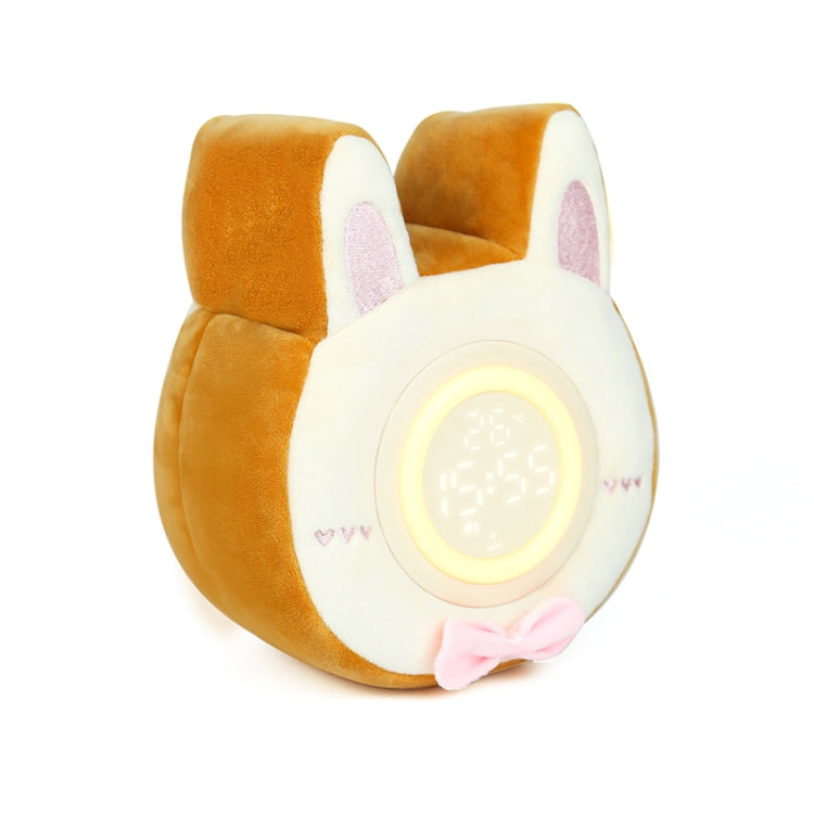 F-CL-03 Plush Cake Rabbit Night Lights Student Dormitory Cute Demon Eye Vibration Clock Light(Yolk Rabbit) - Night Lights by buy2fix | Online Shopping UK | buy2fix