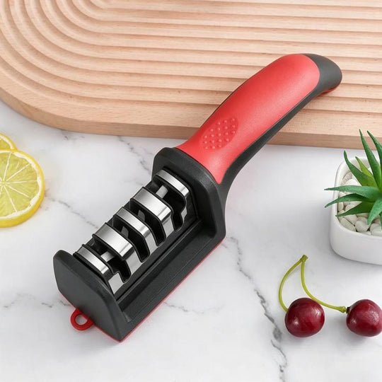 LsCook Kitchen Multifunctional Hangable Multi-segment Handheld Knife Sharpener, Specification: 4 Stage