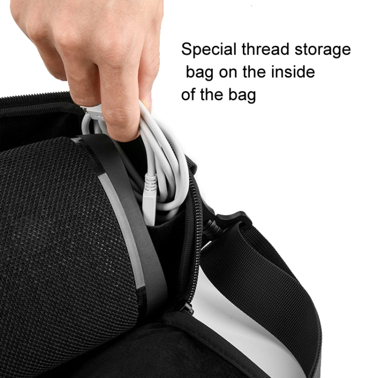 For Sony SRS-XB43 Speaker Carrying Bag Travel Storage Bag Crossbody Bag(Black) - Protective Case by buy2fix | Online Shopping UK | buy2fix