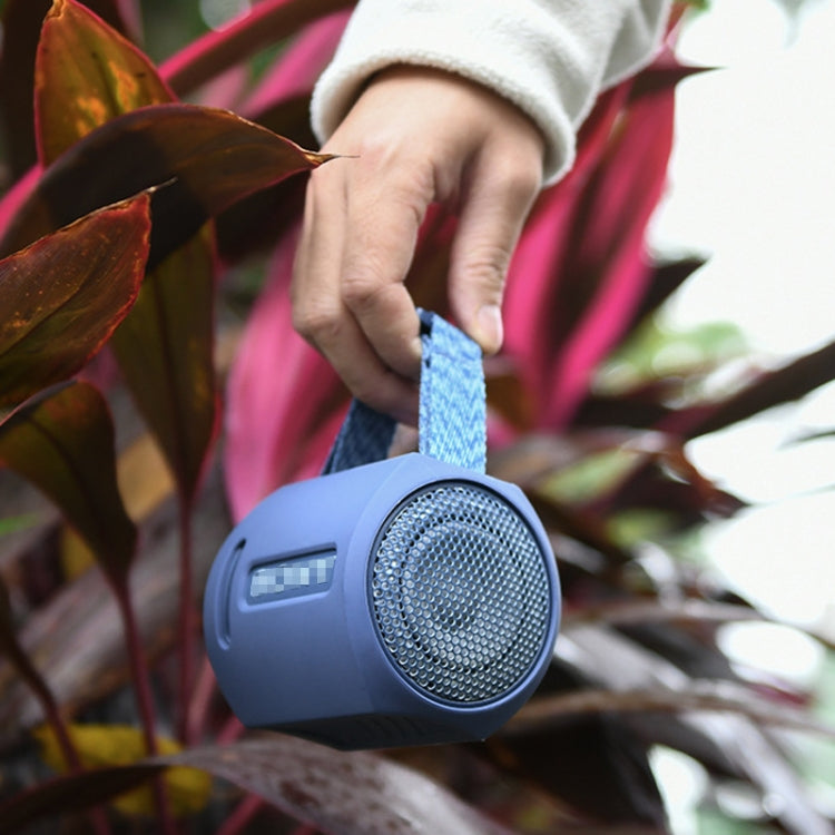 For Sony SRS-XB13 Speaker Silicone Case With Hook And Loop Fastener Strap(Black) - Protective Case by buy2fix | Online Shopping UK | buy2fix