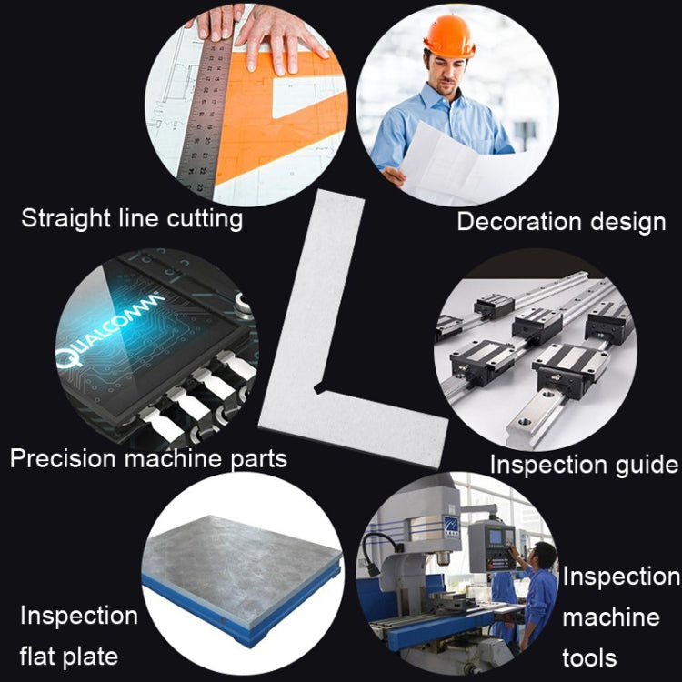 100x70cm Knife Angle Ruler 90 Degree High Precision Carbon Steel Right Angle Ruler by buy2fix