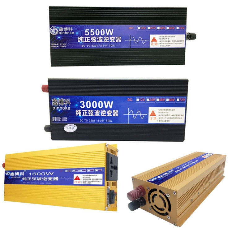 XINBOKE High Power Household Car Sine Wave Inverter 72V 3000W To 220V 1500W(LCD Display) - Pure Sine Wave by buy2fix | Online Shopping UK | buy2fix