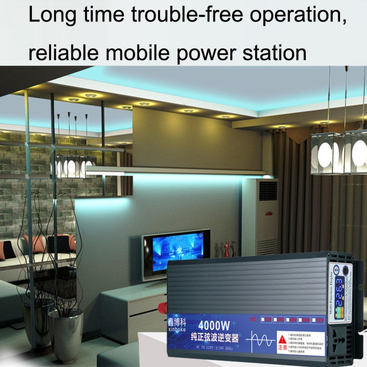 XINBOKE High Power Household Car Sine Wave Inverter 72V 3000W To 220V 1500W(LCD Display) - Pure Sine Wave by buy2fix | Online Shopping UK | buy2fix