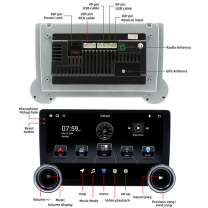 10.1 inch IPS Display + 2.5D Touch Screen Bluetooth FM Radio Car Navigation Machine, Memory: 2+64G - Car MP3 & MP4 & MP5 by buy2fix | Online Shopping UK | buy2fix