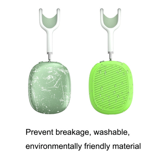 T2 For Apple AirPods Max 1pair Bluetooth Headset Anti-Fall Silicone Protective Case(Luminous Green) by buy2fix
