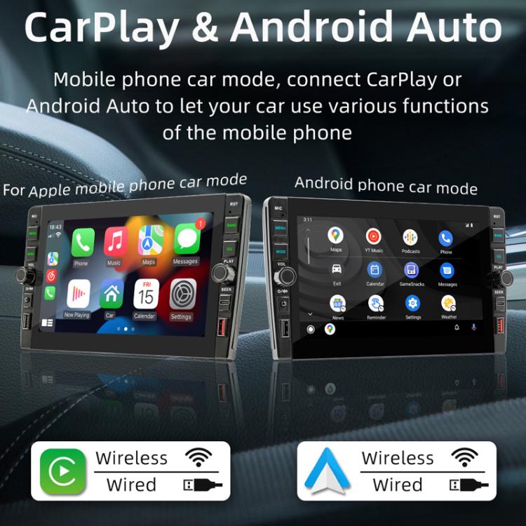 8 inch Bluetooth FM Radio Car MP5 Android Navigation Machine, Memory: 2+64G - Car MP3 & MP4 & MP5 by buy2fix | Online Shopping UK | buy2fix