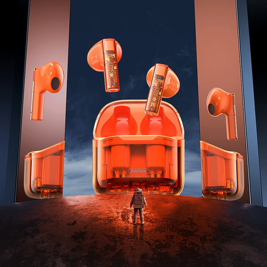 REMAX CozyBuds 6C TWS Transparent Cabin Low Delay Wireless Bluetooth Headset(White) by REMAX