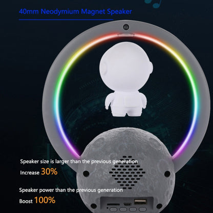 Y-598 Suspended Astronaut Bluetooth Speaker RGB Light Subwoofer Ornament,Spec: 598A Golden - Desktop Speaker by buy2fix | Online Shopping UK | buy2fix
