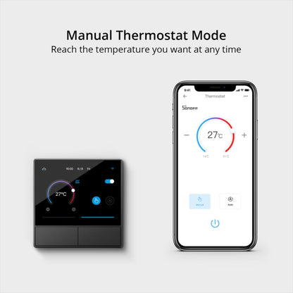 Sonoff NSPanel WiFi Smart Scene Switch Thermostat Temperature All-in-One Control Touch Screen, EU Plug (White) - Smart Switch by Sonoff | Online Shopping UK | buy2fix