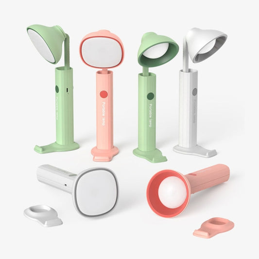 Folding Flashlight Desk Lamp USB Charging Student Dorm Night Light(303-2 Green) by buy2fix