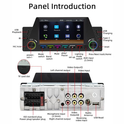 4.7 inch AUTO/CarPlay Navigation Bluetooth FM Radio Car MP5 Marquee(161W) - Car MP3 & MP4 & MP5 by buy2fix | Online Shopping UK | buy2fix