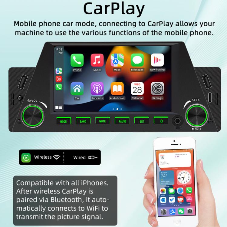4.7 inch AUTO/CarPlay Navigation Bluetooth FM Radio Car MP5 Marquee(161W) - Car MP3 & MP4 & MP5 by buy2fix | Online Shopping UK | buy2fix