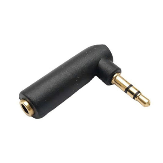 3.5mm Elbow Male to Female Dual Channel Headphone Audio Adapter(Gold Plated) by buy2fix