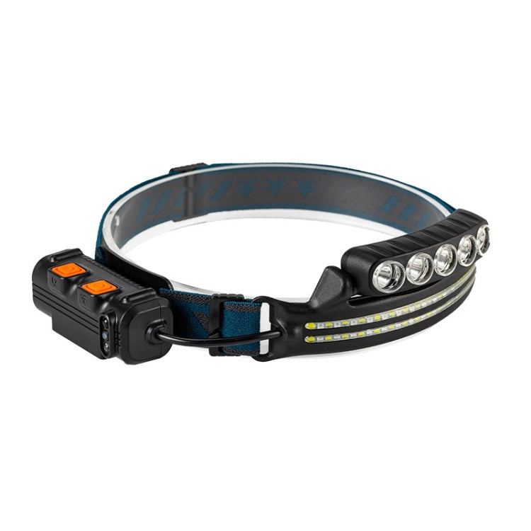 W691-1 XPG+COB Induction Headlight Type-C Rechargeable Head Lamp - Headlamp by buy2fix | Online Shopping UK | buy2fix