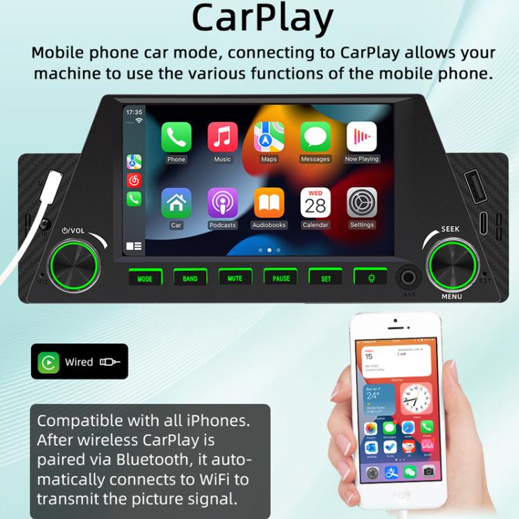 4.7 inch AUTO/CarPlay Navigation Bluetooth FM Radio Car MP5(161C) - Car MP3 & MP4 & MP5 by buy2fix | Online Shopping UK | buy2fix