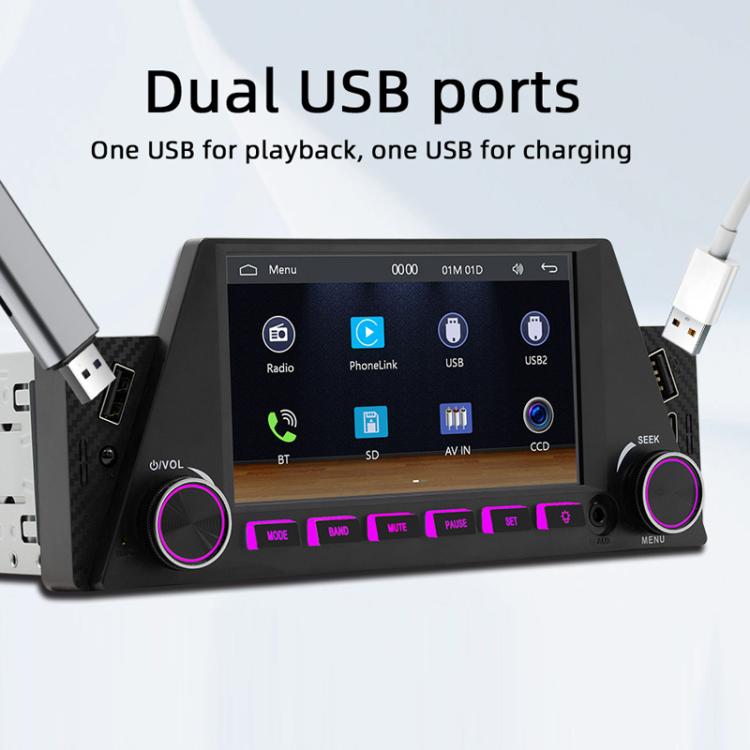 4.7 inch AUTO/CarPlay Navigation Bluetooth FM Radio Car MP5(161C) - Car MP3 & MP4 & MP5 by buy2fix | Online Shopping UK | buy2fix