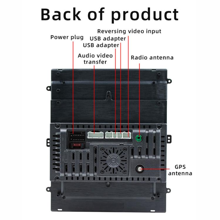 9.7 inch Vertical Screen Bluetooth Radio Android 13 GPS Navigation Device, Memory: 2+64G - Car MP3 & MP4 & MP5 by buy2fix | Online Shopping UK | buy2fix